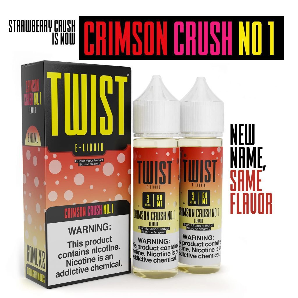 Twist E-Juice 60ML TWIST CRIMSON NO 1 3MG E-JUICE 60ML 704751829247